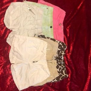 LOT Girl shorts sizes 8/9 (OshKosh, Cherokee, Justice, Gymboree)